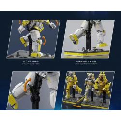 QIZHILE 90040 non  BỘ ĐỒ VŨ TRỤ MA LANXING bộ đồ chơi xếp lắp ráp ghép mô hình Moon Man Người Đàn Ông Trên Mặt Trăng