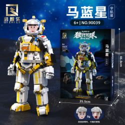 QIZHILE 90039 non  ĐI BỘ MỘT MÌNH TRÊN MẶT TRĂNG ĐỒ KHÔNG GIAN DUGU YUE bộ đồ chơi xếp lắp ráp ghép mô hình Moon Man Người Đàn Ông Trên Mặt Trăng