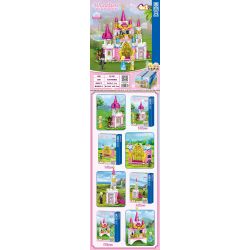 ZHEGAO QL1188 1188 non  LÂU ĐÀI WINDSOR TIỆC TRÀ CÔNG CHÚA 4 LOẠI bộ đồ chơi xếp lắp ráp ghép mô hình Girl WINDSOR CASTLE Con Gái 677 khối