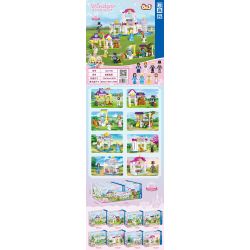 ZHEGAO QL1186 1186 non  LÂU ĐÀI WINDSOR 8 KHU VƯỜN bộ đồ chơi xếp lắp ráp ghép mô hình Girl WINDSOR CASTLE Con Gái 819 khối