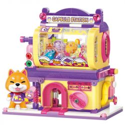 KEEPPLEY K28010 28010 non  MÁY GACHA SHIBA INU bộ đồ chơi xếp lắp ráp ghép mô hình LOVELY STREET