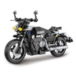 Kazi KY6128 6128 non  XE MÁY NHANH BENOA-ROCK300 bộ đồ chơi xếp lắp ráp ghép mô hình Motorcycle Motorbike Xe Hai Bánh 285 khối