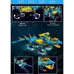 MouldKing 13150 Mould King 13150 non  RỒNG BĂNG GIÁ bộ đồ chơi xếp lắp ráp ghép mô hình FROST OCEAN DRAGON 515 khối