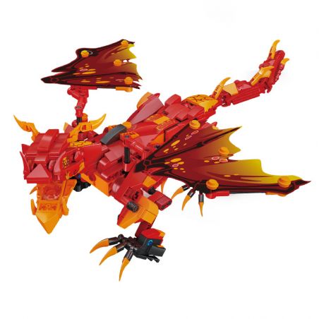 MouldKing 13148 Mould King 13148 non  RỒNG CHIẾN LỬA bộ đồ chơi xếp lắp ráp ghép mô hình FLAME BATTLE DRAGON 485 khối