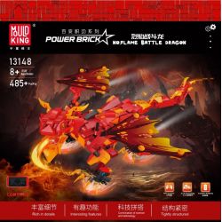 MouldKing 13148 Mould King 13148 non  RỒNG CHIẾN LỬA bộ đồ chơi xếp lắp ráp ghép mô hình FLAME BATTLE DRAGON 485 khối