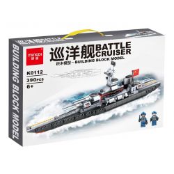 MINGDI K0112 0112 non  MÔ HÌNH TÀU TUẦN DƯƠNG bộ đồ chơi xếp lắp ráp ghép mô hình Military Army BATTLE CRUISER Quân Sự Bộ Đội 390 khối