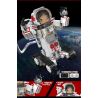 MouldKing 13137 Mould King 13137 non  CHIẾN BINH KHÔNG GIAN BAY bộ đồ chơi xếp lắp ráp ghép mô hình ASTRONAUT GIRL 508 khối