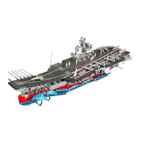 SEMBO 202027 non  TÀU SƠN ĐÔNG tỷ lệ 1:450 bộ đồ chơi xếp lắp ráp ghép mô hình Military Army PLA.NAVY SHANDONG Quân Sự Bộ Đội 2677 khối