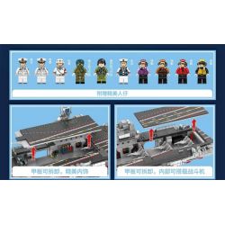 SEMBO 202027 non  TÀU SƠN ĐÔNG tỷ lệ 1:450 bộ đồ chơi xếp lắp ráp ghép mô hình Military Army PLA.NAVY SHANDONG Quân Sự Bộ Đội 2677 khối