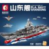 SEMBO 202027 non  TÀU SƠN ĐÔNG tỷ lệ 1:450 bộ đồ chơi xếp lắp ráp ghép mô hình Military Army PLA.NAVY SHANDONG Quân Sự Bộ Đội 2677 khối