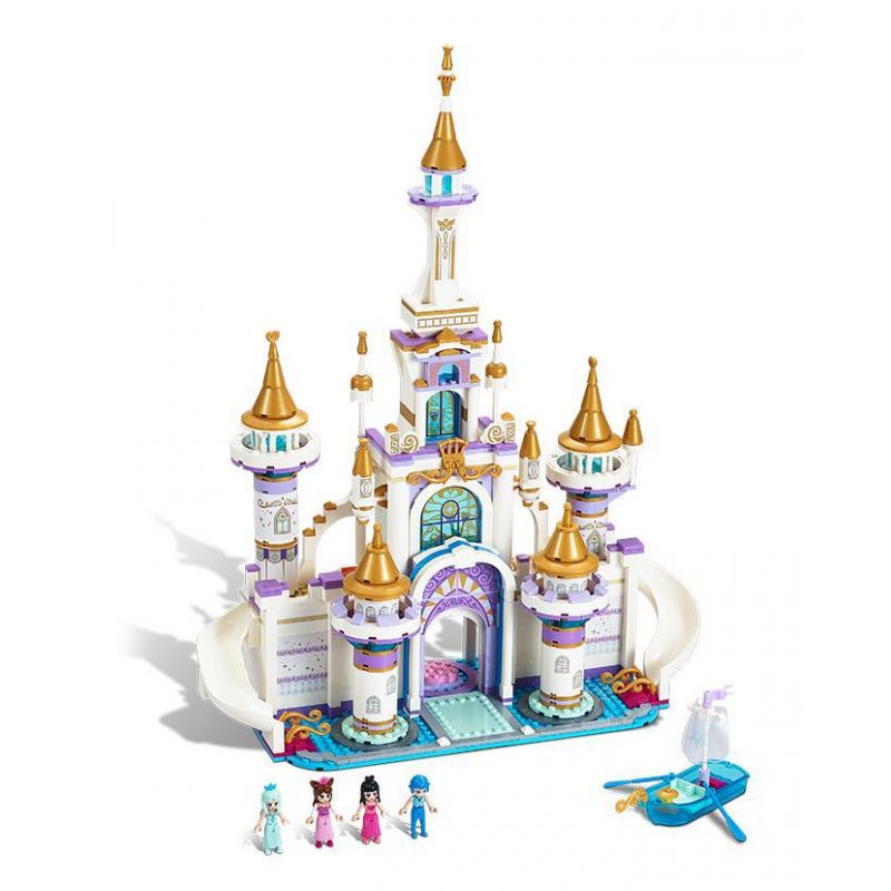 GUDI 9046 non  THÀNH PHỐ ĐÊM MỘNG MƠ bộ đồ chơi xếp lắp ráp ghép mô hình Yeloli 816 khối