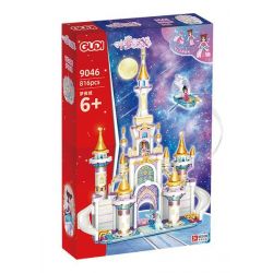 GUDI 9046 non  THÀNH PHỐ ĐÊM MỘNG MƠ bộ đồ chơi xếp lắp ráp ghép mô hình Yeloli 816 khối