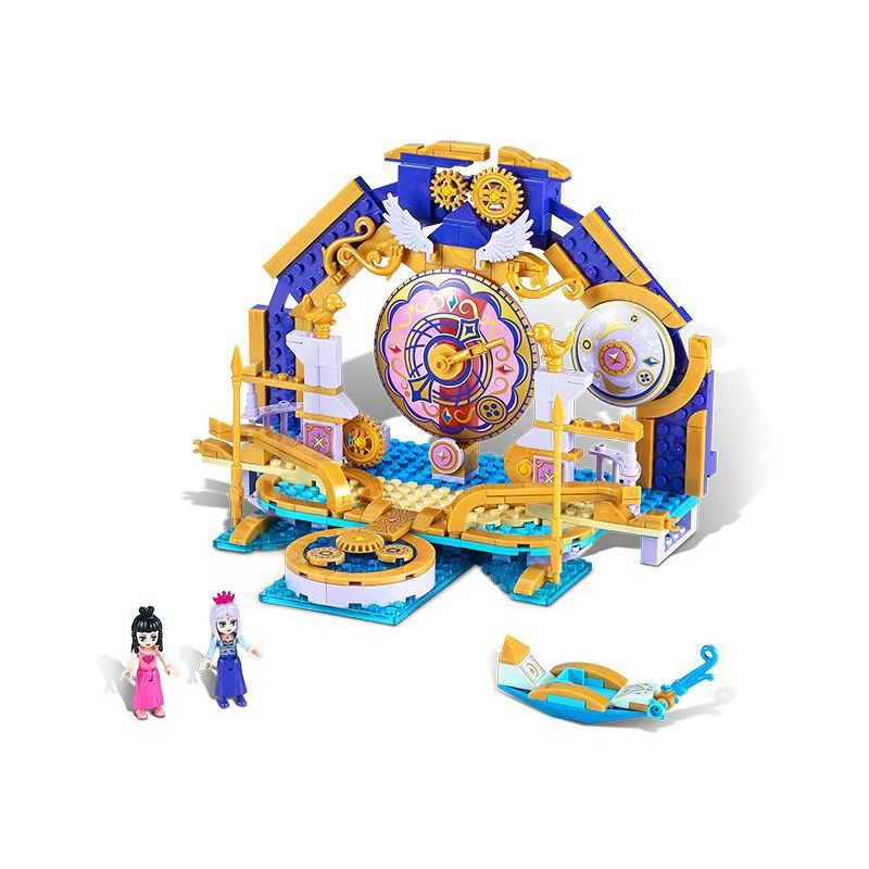 GUDI 9045 non  BỐN ĐỒNG HỒ bộ đồ chơi xếp lắp ráp ghép mô hình Yeloli 286 khối