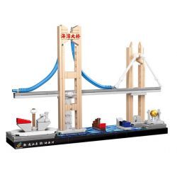 GOQI GQ-3027 3027 GQ3027 HAPPY BUILD SHINEYU XINYU YC-DZ006-1 DZ006-1 006-1 YCDZ006-1 non  DẤU HIỆU BẾN CẢNG CẦU VỊNH NAN'AO bộ đồ chơi xếp lắp ráp ghép mô hình 223 khối