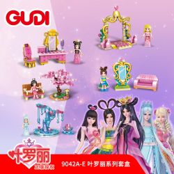 GUDI 9042 non  YE LUOLI BỘ 5 PHONG CÁCH bộ đồ chơi xếp lắp ráp ghép mô hình Girl Con Gái