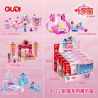 GUDI 9021 non  HỘP TRƯNG BÀY PHÒNG NGỦ YE LUOLI 4 KIỂU bộ đồ chơi xếp lắp ráp ghép mô hình Girl Con Gái