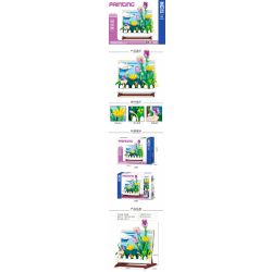 ZHEGAO DZ1015 1015 non  HOA TULIP bộ đồ chơi xếp lắp ráp ghép mô hình Art PAINTING BIONICTULIPS 542 khối