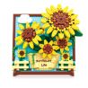 ZHEGAO DZ1013 1013 non  HƯỚNG DƯƠNG MAY MẮN bộ đồ chơi xếp lắp ráp ghép mô hình Art PAINTING SUNFLOWER LIFE 580 khối