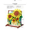 ZHEGAO DZ1013 1013 non  HƯỚNG DƯƠNG MAY MẮN bộ đồ chơi xếp lắp ráp ghép mô hình Art PAINTING SUNFLOWER LIFE 580 khối