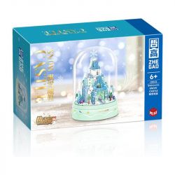 ZHEGAO 01042 non  LÂU ĐÀI TUYẾT bộ đồ chơi xếp lắp ráp ghép mô hình SNOW CASTLE 546 khối