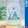 ZHEGAO 01042 non  LÂU ĐÀI TUYẾT bộ đồ chơi xếp lắp ráp ghép mô hình SNOW CASTLE 546 khối