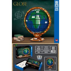 ZHEGAO 01038 non  KHỐI CẦU bộ đồ chơi xếp lắp ráp ghép mô hình Creator Expert GLOBE Chuyên Gia Sáng Tạo 2514 khối