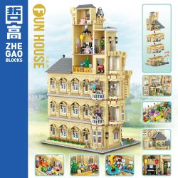 ZHEGAO 01006 non  PHÒNG ĐỒ CHƠI bộ đồ chơi xếp lắp ráp ghép mô hình Creator Expert FUN HOUSE Chuyên Gia Sáng Tạo 4851 khối