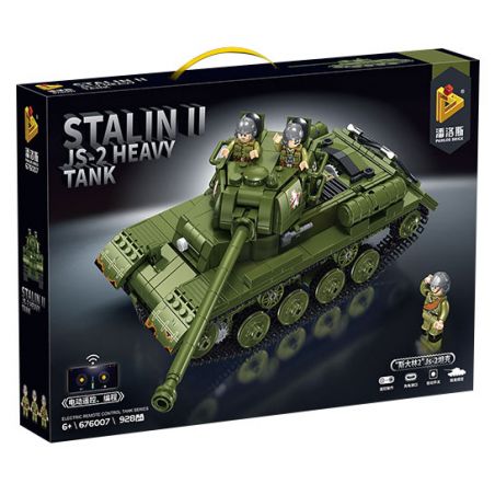 PanlosBrick 676007 Panlos Brick 676007 non  XE TĂNG JS-2 "STALIN 2" bộ đồ chơi xếp lắp ráp ghép mô hình Military Army STALIN II JS-2 HEAVY TANK Quân Sự Bộ Đội 928 khối