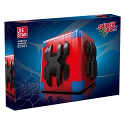 JIESTAR 92501 non  HỘP NGƯỜI NHỆN bộ đồ chơi xếp lắp ráp ghép mô hình Marvel Super Heroes SUPER BOX Siêu Anh Hùng Marvel 684 khối