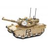 PanlosBrick 676006 Panlos Brick 676006 non  XE TĂNG M1A2 bộ đồ chơi xếp lắp ráp ghép mô hình Military Army M1A2 ABRAMS MAIN BATTLE TANK Quân Sự Bộ Đội 1096 khối