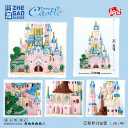 FUN IMAGINATION LZ8240 8240 non  LÂU ĐÀI MỘNG MƠ PARIS bộ đồ chơi xếp lắp ráp ghép mô hình Creator Expert Chuyên Gia Sáng Tạo 3869 khối