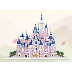 FUN IMAGINATION LZ8241 8241 non  LÂU ĐÀI MÀU HỒNG bộ đồ chơi xếp lắp ráp ghép mô hình Creator Expert Chuyên Gia Sáng Tạo 6241 khối