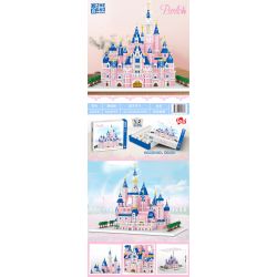 FUN IMAGINATION LZ8241 8241 non  LÂU ĐÀI MÀU HỒNG bộ đồ chơi xếp lắp ráp ghép mô hình Creator Expert Chuyên Gia Sáng Tạo 6241 khối