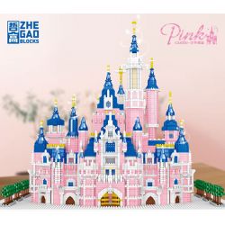 FUN IMAGINATION LZ8241 8241 non  LÂU ĐÀI MÀU HỒNG bộ đồ chơi xếp lắp ráp ghép mô hình Creator Expert Chuyên Gia Sáng Tạo 6241 khối