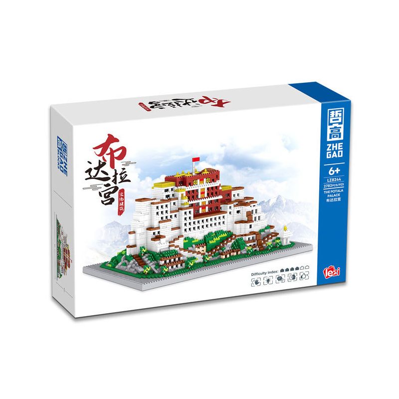 FUN IMAGINATION LZ8244 8244 non  CUNG ĐIỆN POTALA bộ đồ chơi xếp lắp ráp ghép mô hình Creator Expert Chuyên Gia Sáng Tạo 2782 khối