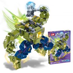 LW 2077 non  4 LOẠI IRON MECH TITAN CAPTAIN GIANT KẺ HỦY DIỆT MECHA bộ đồ chơi xếp lắp ráp ghép mô hình Transformers Robot Đại Chiến Người Máy Biến Hình 1120 khối