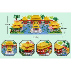 FUN IMAGINATION LZ8242 8242 non  ĐIỂM NGẮM CẢNH CHẬU VUÔNG YUANMINGYUAN bộ đồ chơi xếp lắp ráp ghép mô hình Creator Expert Chuyên Gia Sáng Tạo 4951 khối