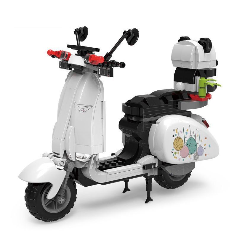 ZHEGAO 00326 non  CỪU GẤU TRÚC bộ đồ chơi xếp lắp ráp ghép mô hình Creator WHITE VASPE Sáng Tạo 563 khối