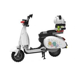 ZHEGAO 00326 non  CỪU GẤU TRÚC bộ đồ chơi xếp lắp ráp ghép mô hình Creator WHITE VASPE Sáng Tạo 563 khối