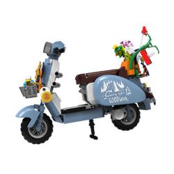 ZHEGAO 00325 non  CỪU NHỎ BÁN HOA bộ đồ chơi xếp lắp ráp ghép mô hình Creator BLUE VASPE Sáng Tạo 561 khối