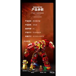 LW 2052 non  TÀU KHU TRỤC HULK ÁO GIÁP CHỐNG MK-48 bộ đồ chơi xếp lắp ráp ghép mô hình Marvel Super Heroes HAWK DESTROYER Siêu Anh Hùng Marvel 1529 khối