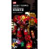 LW 2052 non  TÀU KHU TRỤC HULK ÁO GIÁP CHỐNG MK-48 bộ đồ chơi xếp lắp ráp ghép mô hình Marvel Super Heroes HAWK DESTROYER Siêu Anh Hùng Marvel 1529 khối
