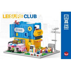 ZHEGAO 00970 non  CÂU LẠC BỘ GIẢI TRÍ bộ đồ chơi xếp lắp ráp ghép mô hình Creator LEISURE CLUB Sáng Tạo 1583 khối