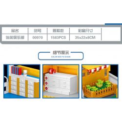 ZHEGAO 00970 non  CÂU LẠC BỘ GIẢI TRÍ bộ đồ chơi xếp lắp ráp ghép mô hình Creator LEISURE CLUB Sáng Tạo 1583 khối