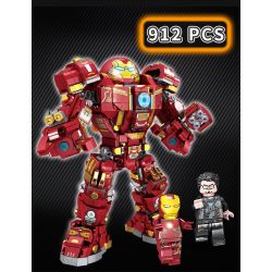 LW 2028 non  ÁO GIÁP KHỔNG LỒ bộ đồ chơi xếp lắp ráp ghép mô hình Marvel Super Heroes Siêu Anh Hùng Marvel 912 khối