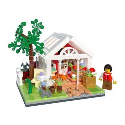 ZHEGAO 00291 non  NGÔI NHÀ ĐẦY NẮNG bộ đồ chơi xếp lắp ráp ghép mô hình Creator SUNLIGHT GARDEN HOUSE Sáng Tạo 258 khối