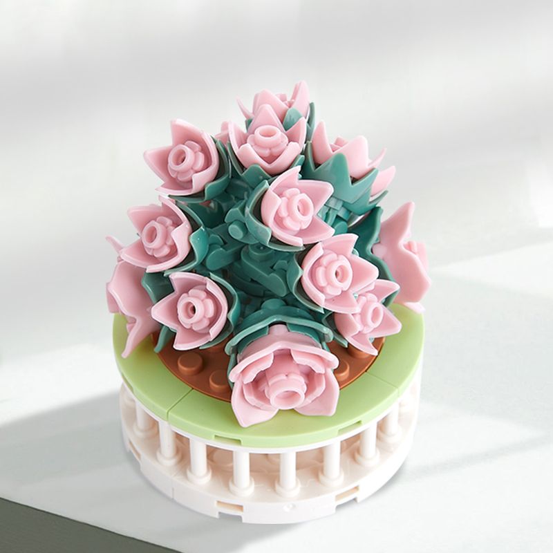 ZHEGAO DS1021 1021 non  TOÀN NHÀ MỌNG NƯỚC bộ đồ chơi xếp lắp ráp ghép mô hình Flowers FULL HOUSE Hoa 89 khối