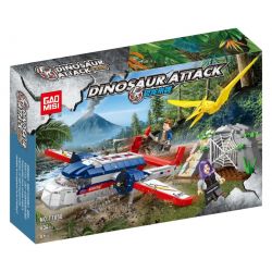 GAOMISI T1050 1050 non  KHỦNG LONG TẤN CÔNG bộ đồ chơi xếp lắp ráp ghép mô hình Dino DINOSAUR ATTACK 634 khối