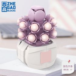 ZHEGAO DS1018 1018 non  THỊT ĐẸP VÀ THƠM bộ đồ chơi xếp lắp ráp ghép mô hình Flowers NATIONAL BEAUTY Hoa 97 khối