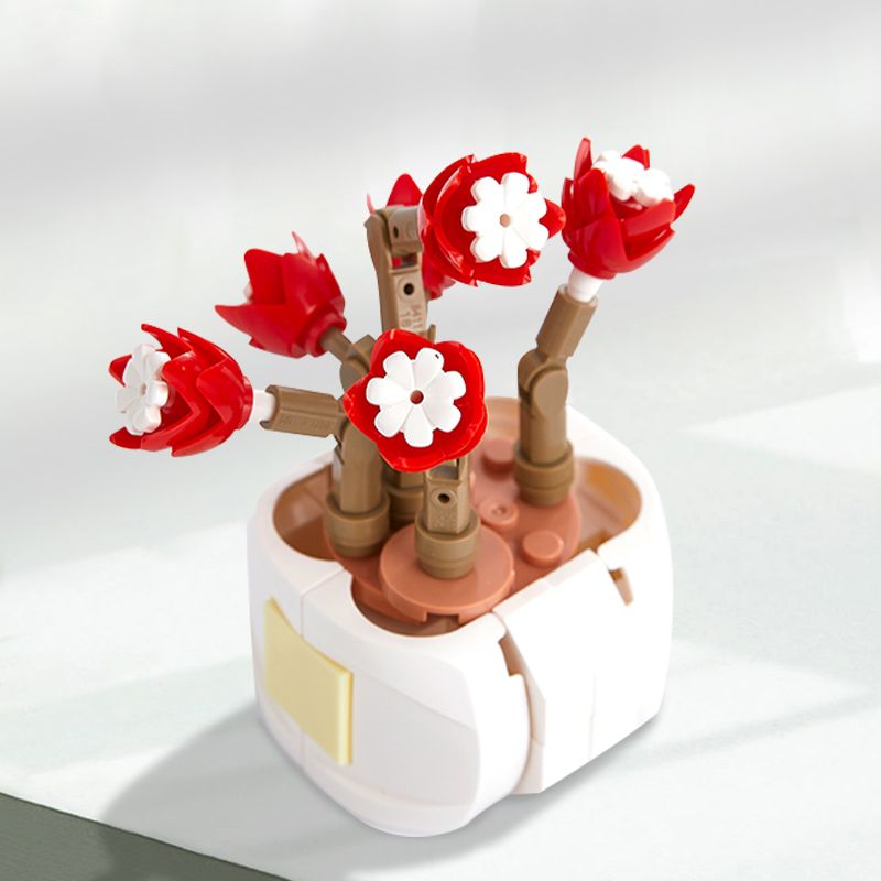 ZHEGAO DS1017 1017 non  GIẤC MƠ THIÊN THẦN MỌNG NƯỚC bộ đồ chơi xếp lắp ráp ghép mô hình Flowers ANGEL OF DREAMS Hoa 83 khối